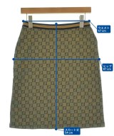 FENDI（フェンディ）ひざ丈スカート カーキ サイズ:44(L位) レディース/2200629207028