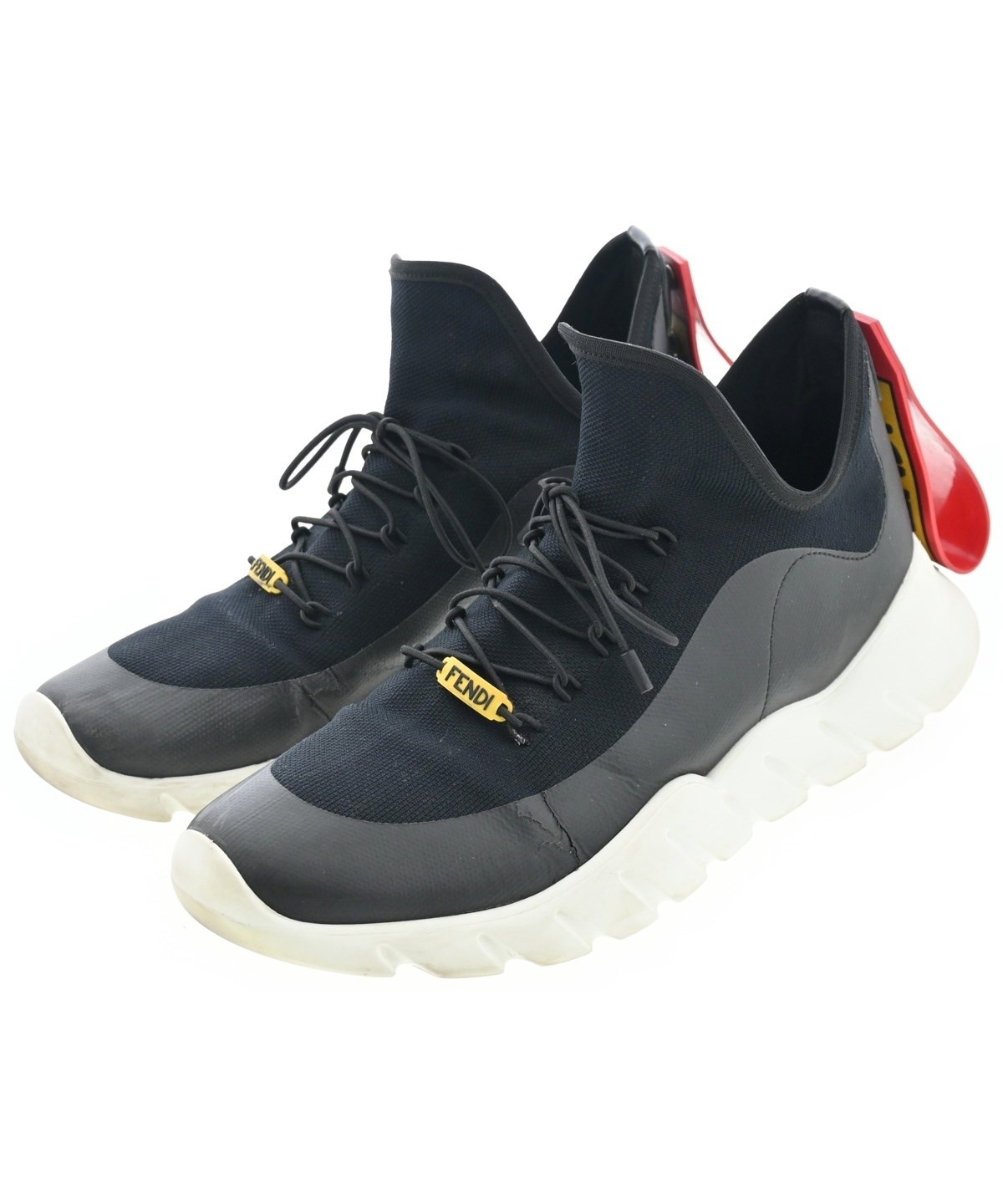 FENDI（フェンディ）スニーカー 黒 サイズ:UK6 1/2(25cm位) メンズ