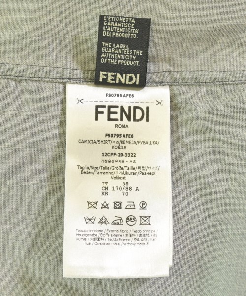FENDI（フェンディ）カジュアルシャツ 黒 サイズ:38(S位) メンズ/2200611933041