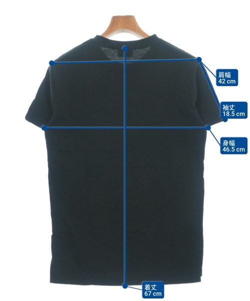 FENDI（フェンディ）Tシャツ・カットソー 黒 サイズ:46(M位) メンズ/2200614254082