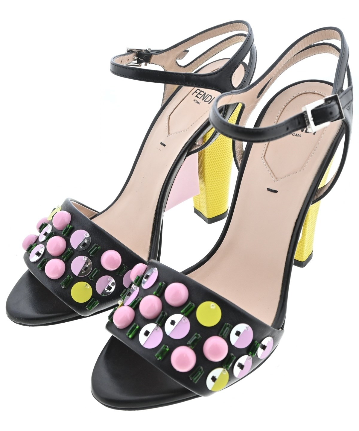 FENDI（フェンディ）サンダル 黒 サイズ:EU36(22.5cm位