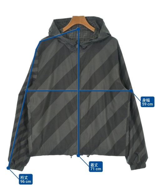 FENDI（フェンディ）マウンテンパーカー グレー サイズ:52(XXL位) メンズ/2200619325251