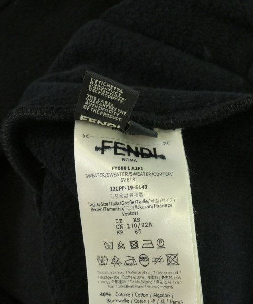 FENDI（フェンディ）パーカー 黒 サイズ:XS メンズ/2200670295036