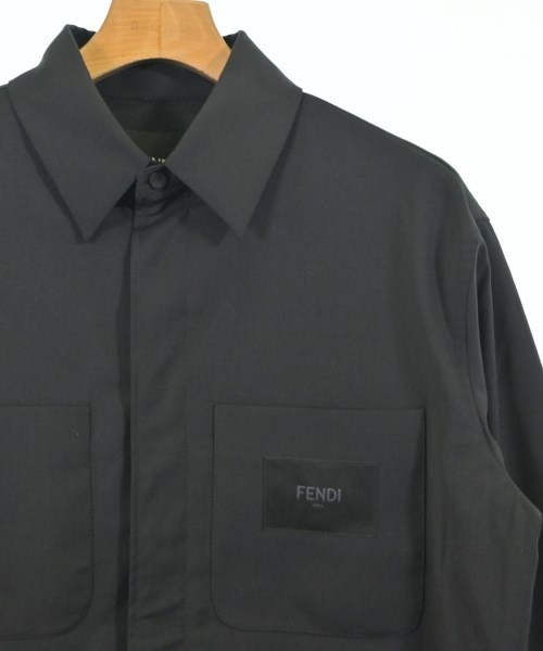 FENDI（フェンディ）カジュアルシャツ 黒 サイズ:44(S位) メンズ/2200670295050