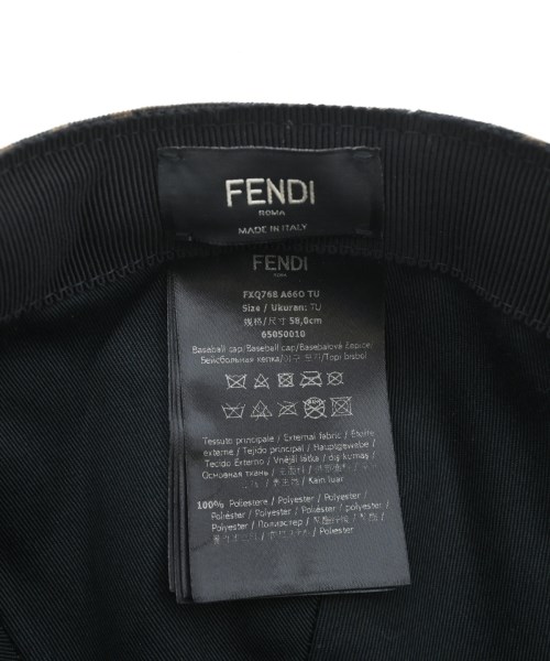 FENDI（フェンディ）キャップ 茶 サイズ:- レディース/2200670295098