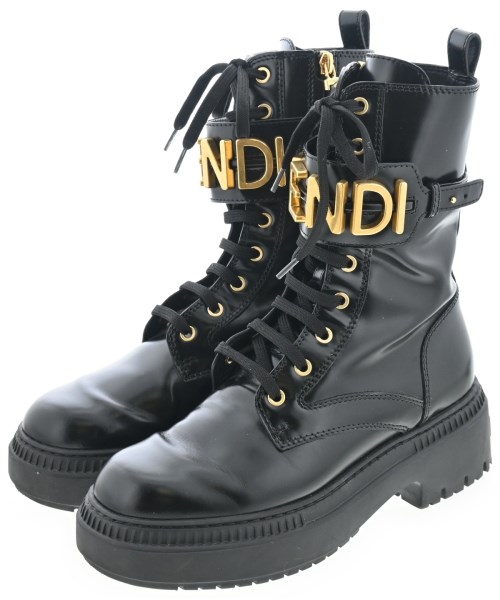 FENDI(フェンディ)ブーツ 黒 サイズ:EU38(24.5cm位)/2200673064011