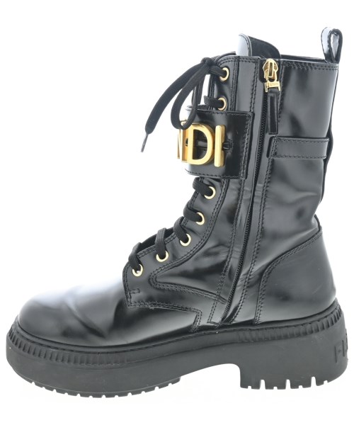 FENDI（フェンディ）ブーツ 黒 サイズ:EU38(24.5cm位) レディース/2200673064011