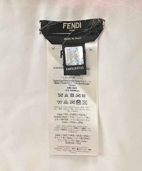 FENDI（フェンディ）マフラー ピンク サイズ:- レディース/2200673970046