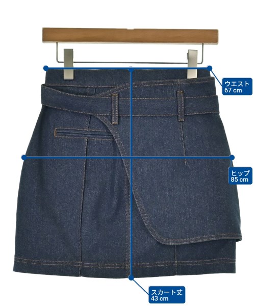 FENDI（フェンディ）ミニスカート 紺 サイズ:38(S位) レディース/2200675011099