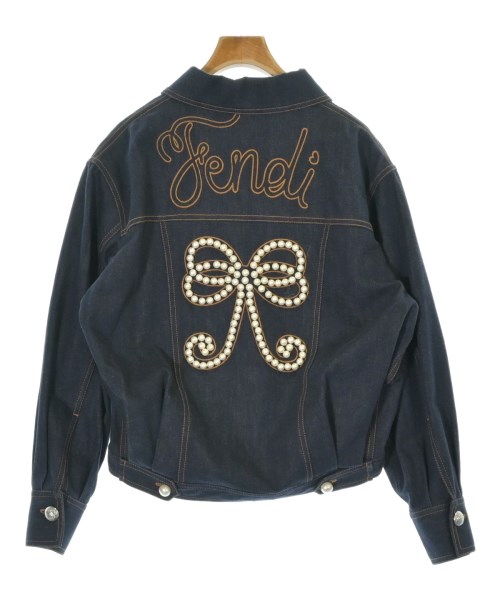 FENDI（フェンディ）デニムジャケット 紺 サイズ:40(M位) レディース/2200672469114