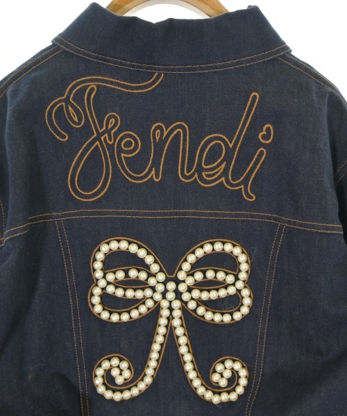 FENDI（フェンディ）デニムジャケット 紺 サイズ:40(M位) レディース/2200672469114