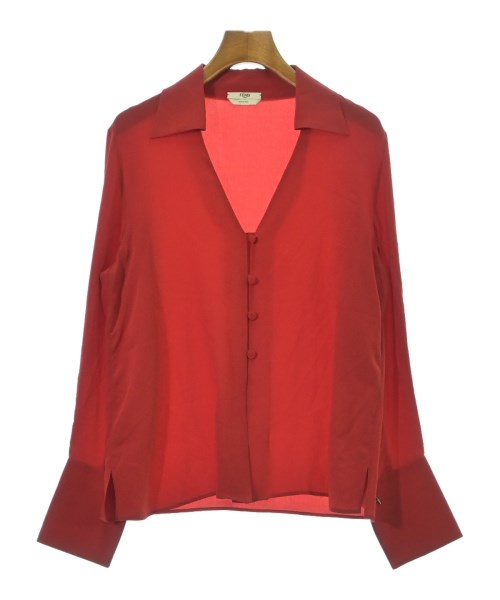 FENDI(フェンディ)ブラウス 赤 サイズ:38(S位)/2200678399026
