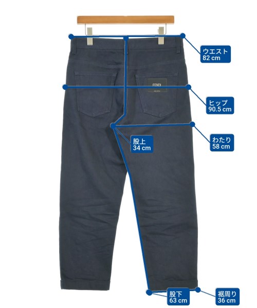 FENDI（フェンディ）デニムパンツ 紺 サイズ:32(L位) メンズ/2200678855058