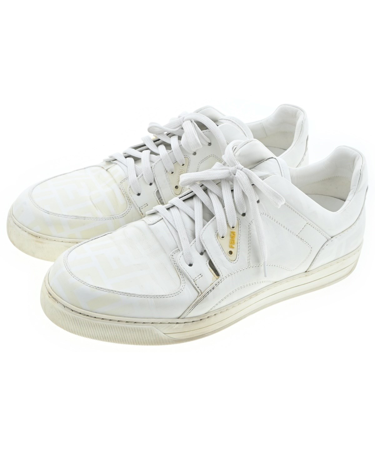 FENDI（フェンディ）スニーカー 白 サイズ:UK7(25.5cm位) メンズ