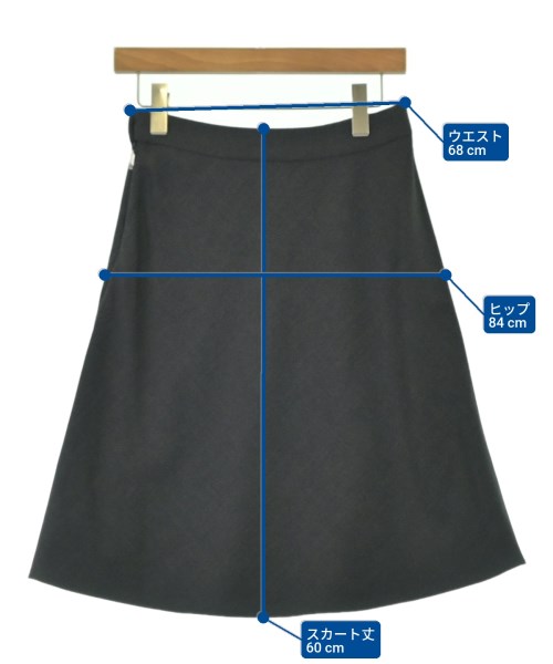 FENDI（フェンディ）ひざ丈スカート グレー サイズ:38(S位) レディース/2200695855031