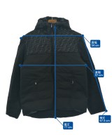 FENDI（フェンディ）ダウンジャケット/ダウンベスト 黒 サイズ:50(XL位) メンズ/2200698567108