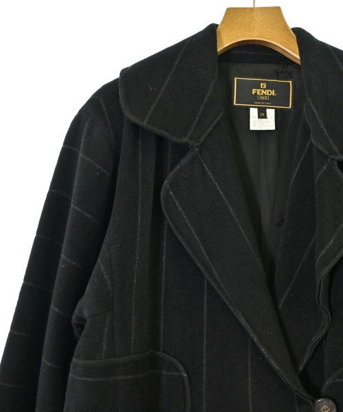 FENDI（フェンディ）チェスターコート 黒 サイズ:38(S位) レディース/2200698567115