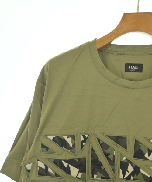 FENDI（フェンディ）Tシャツ・カットソー カーキ サイズ:L メンズ/2200698567375