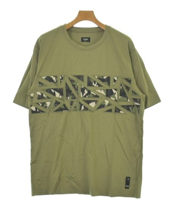 FENDI（フェンディ）Tシャツ・カットソー カーキ サイズ:L メンズ
