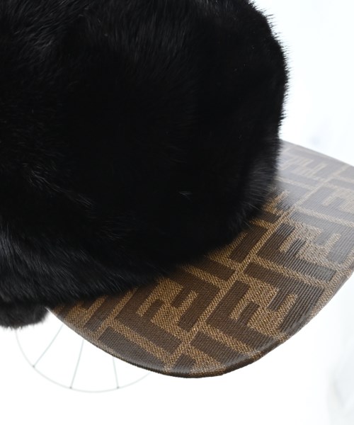 FENDI（フェンディ）キャップ 黒 サイズ:S レディース/2200655529040