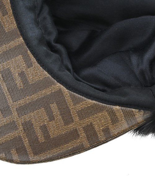 FENDI（フェンディ）キャップ 黒 サイズ:S レディース/2200655529040