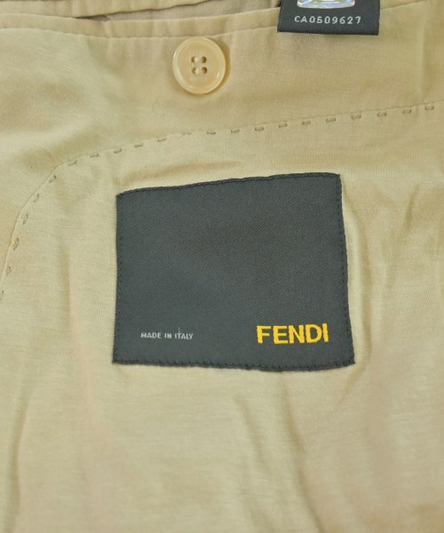 FENDI（フェンディ）テーラードジャケット ベージュ サイズ:50(XL位) メンズ/2200659716026