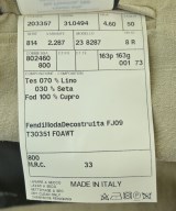 FENDI（フェンディ）テーラードジャケット ベージュ サイズ:50(XL位) メンズ/2200659716033