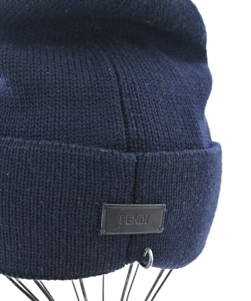 FENDI（フェンディ）ニットキャップ・ビーニー 紺 サイズ:- メンズ/2200660703053