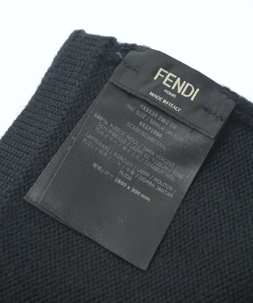 FENDI（フェンディ）マフラー 黒 サイズ:ONE メンズ/2200658701108