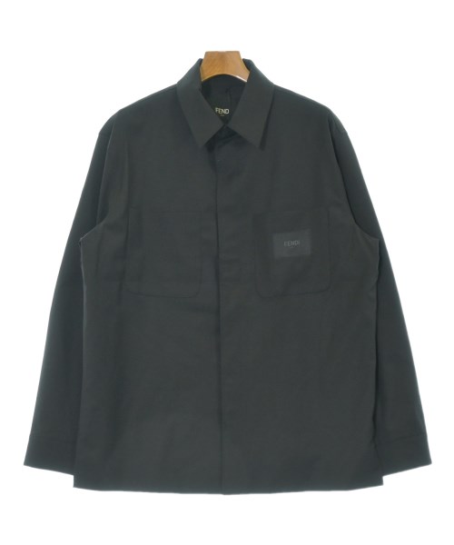 FENDI(フェンディ)カジュアルシャツ 黒 サイズ:50(XL位)/2200662073048