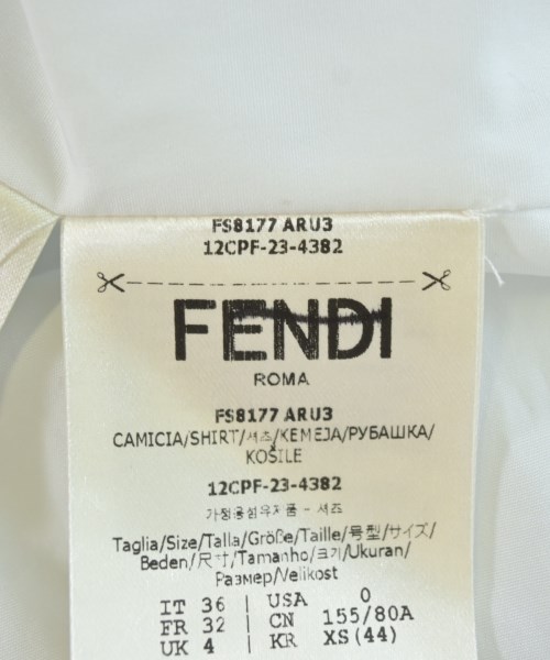 FENDI（フェンディ）カジュアルシャツ 白 サイズ:36(XS位) レディース/2200709741022