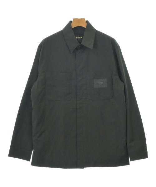FENDI（フェンディ）カジュアルシャツ 黒 サイズ:46(M位) メンズ/2200712936064