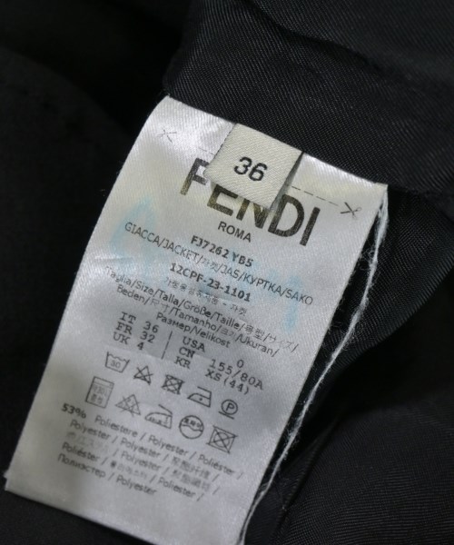 FENDI（フェンディ）カジュアルシャツ 黒 サイズ:36(XS位) レディース/2200712936095