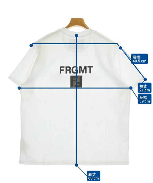 FENDI（フェンディ）Tシャツ・カットソー 白 サイズ:M メンズ/2200712936217