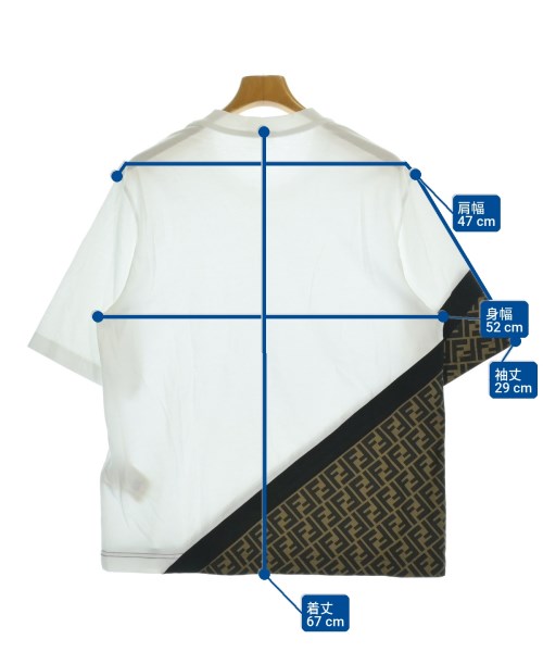 FENDI（フェンディ）Tシャツ・カットソー 白 サイズ:S メンズ/2200712936224