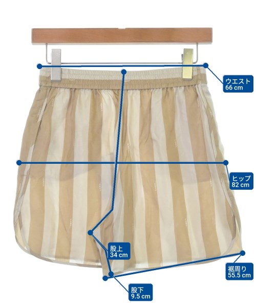 FENDI（フェンディ）ショートパンツ ベージュ サイズ:38(S位) レディース/2200712936255