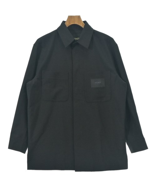 FENDI（フェンディ）カジュアルシャツ 黒 サイズ:48(L位) メンズ/2200713847062