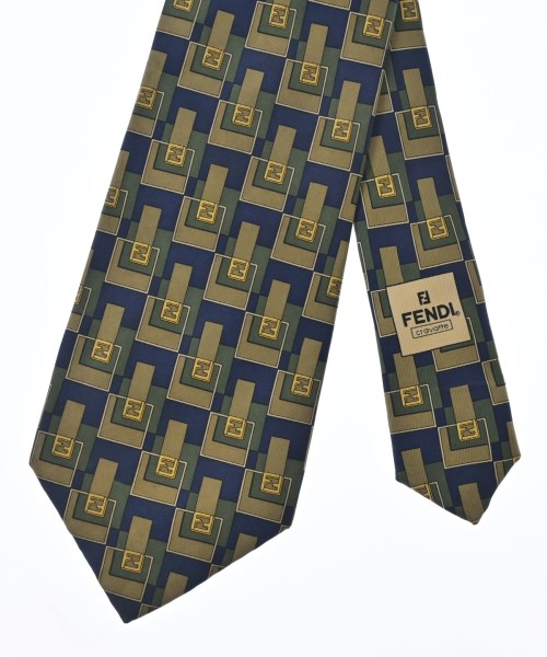 FENDI（フェンディ）ネクタイ カーキ サイズ:- メンズ/2200715284049