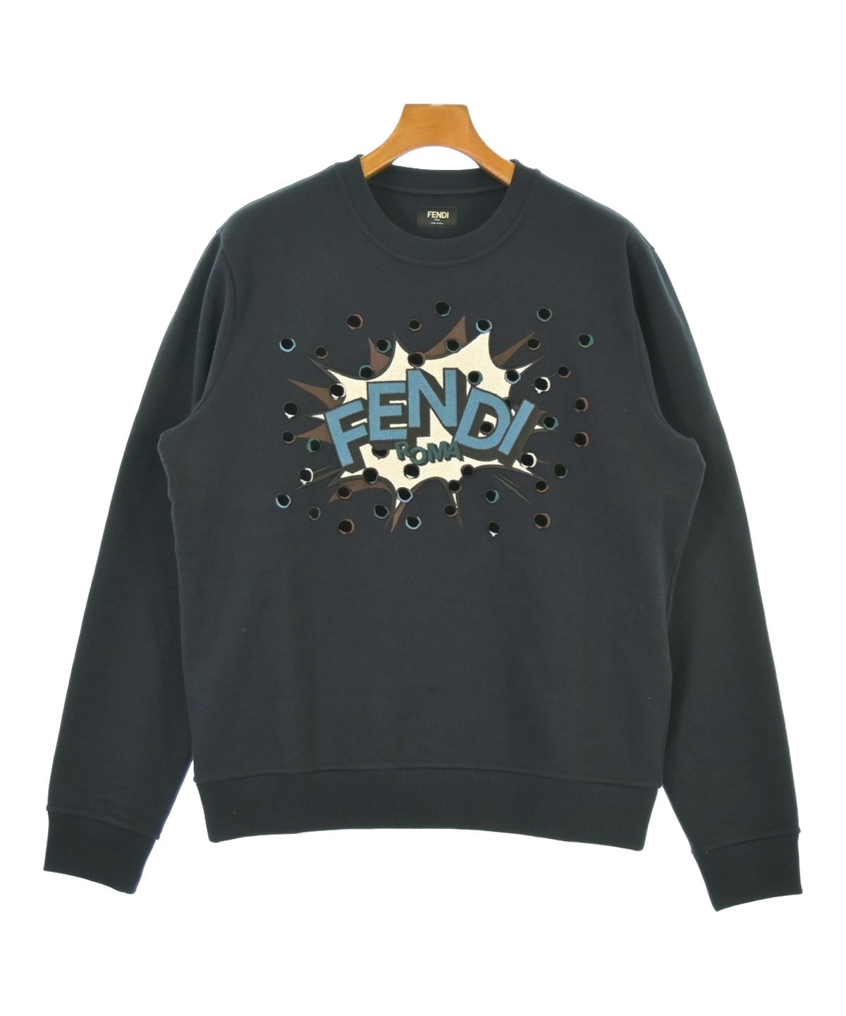 ☆FENDI フェンディ クルーネック スウェット シャツ マルチカラー 