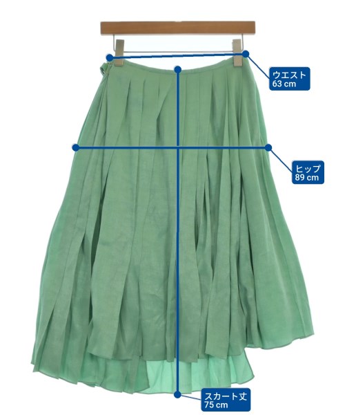 FENDI（フェンディ）ひざ丈スカート 緑 サイズ:40(M位) レディース/2200651723138