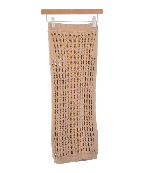 FENDI（フェンディ）ロング・マキシ丈スカート ベージュ サイズ:38(S位) レディース/2200651840125