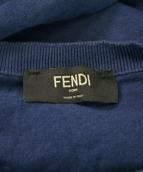 FENDI（フェンディ）ニット・セーター 青 サイズ:52(XXL位) メンズ/2200652169058