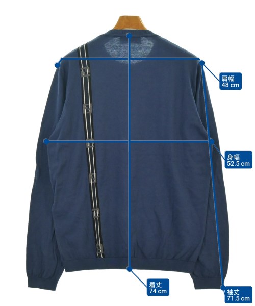 FENDI（フェンディ）ニット・セーター 青 サイズ:52(XXL位) メンズ/2200652169058