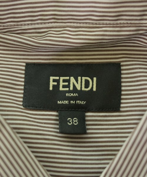 FENDI（フェンディ）カジュアルシャツ 茶 サイズ:38(M位) メンズ/2200652625011