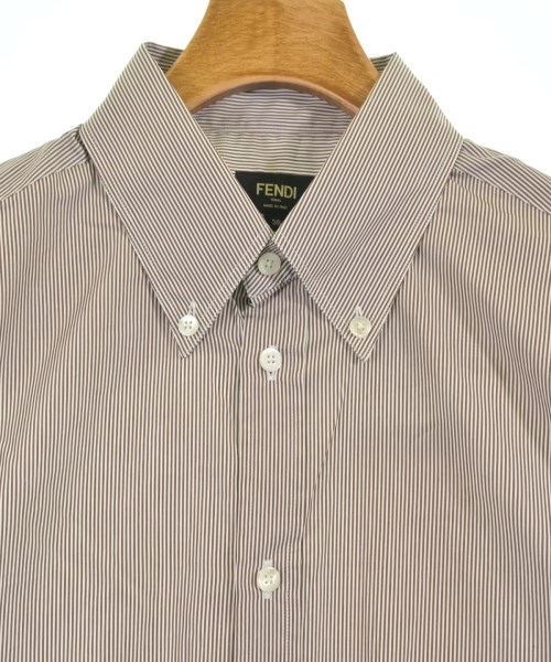 FENDI（フェンディ）カジュアルシャツ 茶 サイズ:38(M位) メンズ/2200652625011