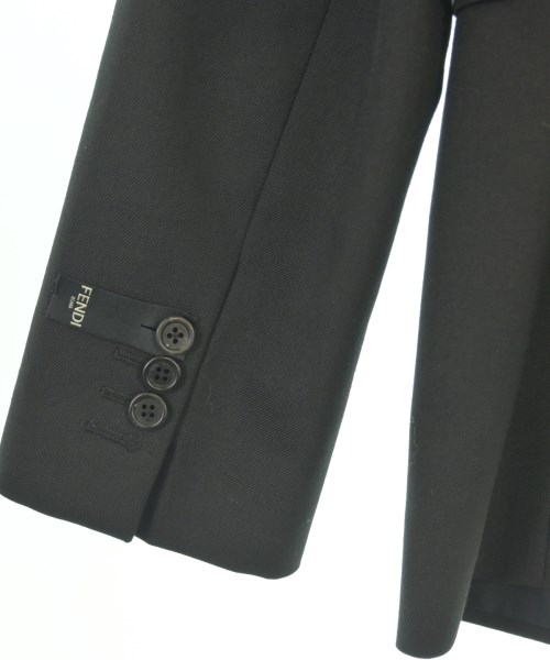 FENDI（フェンディ）テーラードジャケット 黒 サイズ:48(L位) メンズ/2200703868015