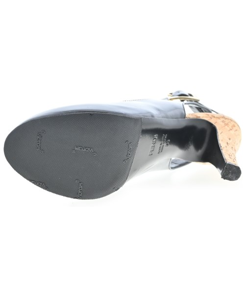 FENDI（フェンディ）サンダル 黒 サイズ:38(24.5cm位) レディース/2200705152037