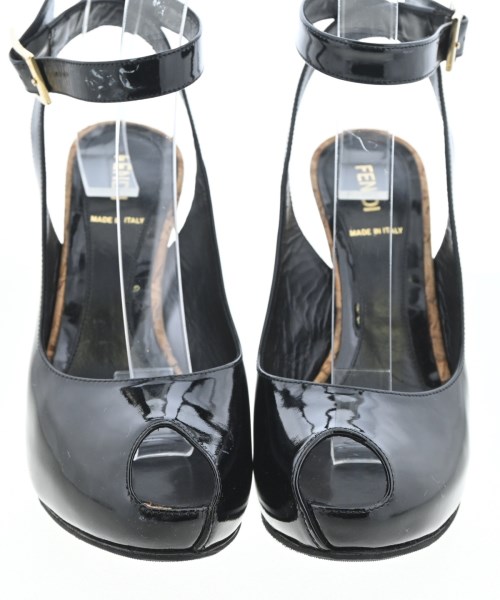 FENDI（フェンディ）サンダル 黒 サイズ:38(24.5cm位) レディース/2200705152037