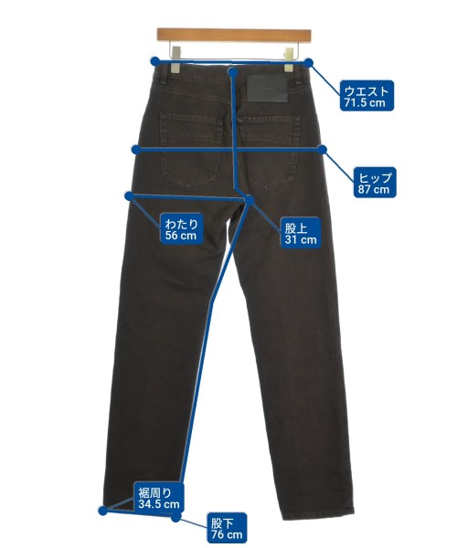 FENDI（フェンディ）デニムパンツ 茶 サイズ:31(M位) メンズ/2200707903057