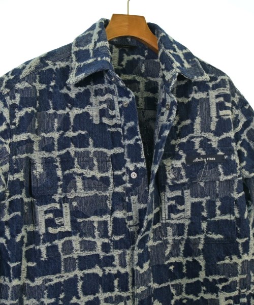 FENDI（フェンディ）カジュアルシャツ 紺 サイズ:44(S位) メンズ/2200663329021